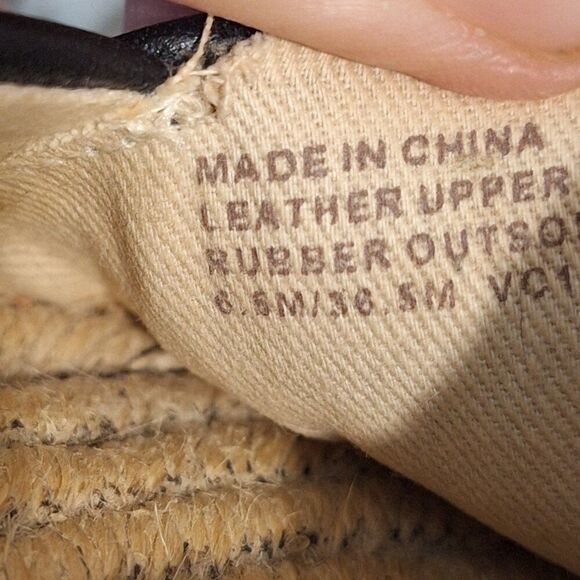 Michael Kors Lola Floral Espadrille leather black white floral size 6.5 US - Picture 9 of 9